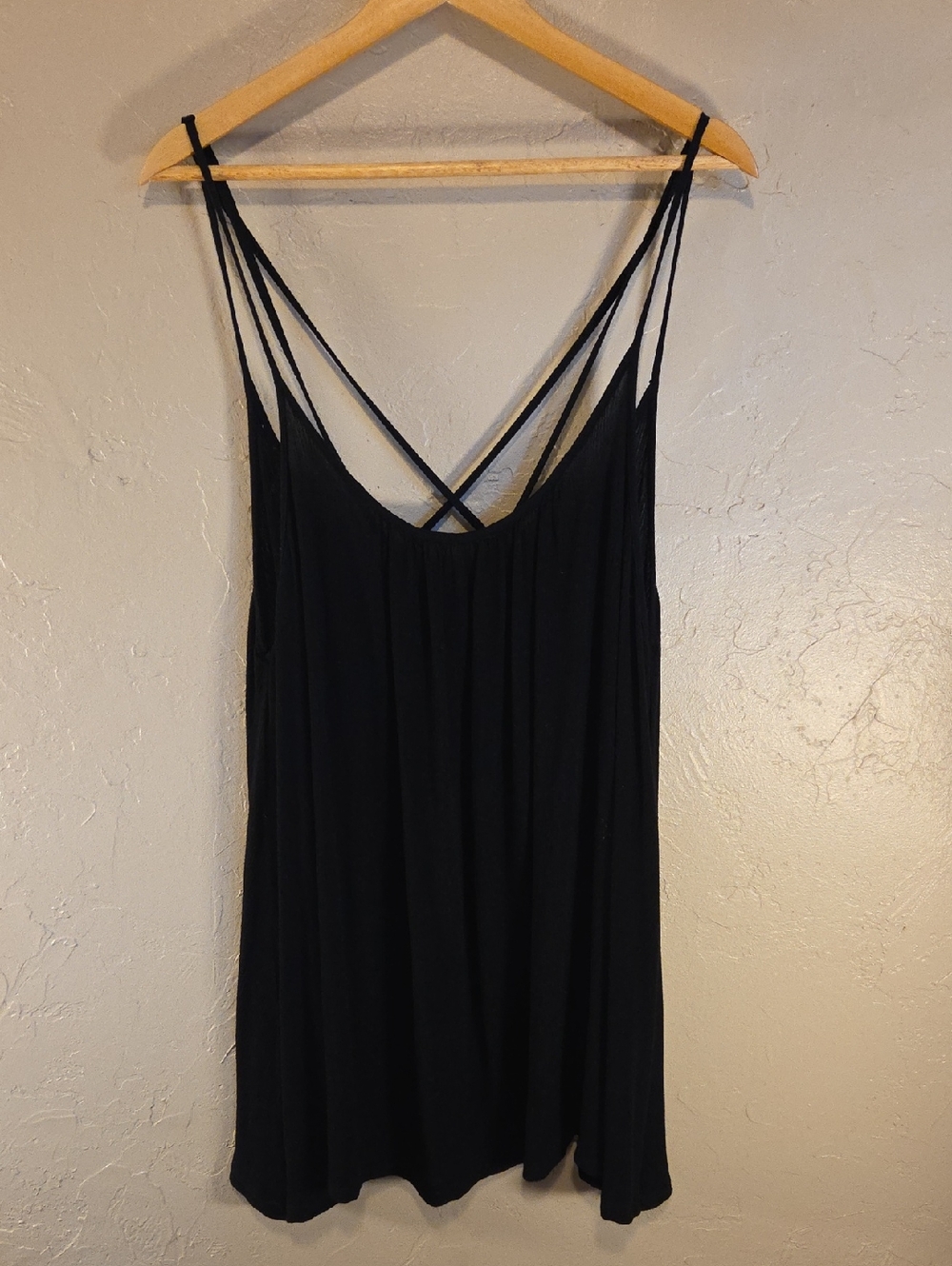 Roxy Black Swim Cover Up Dress with Gold Logo Accent No Size